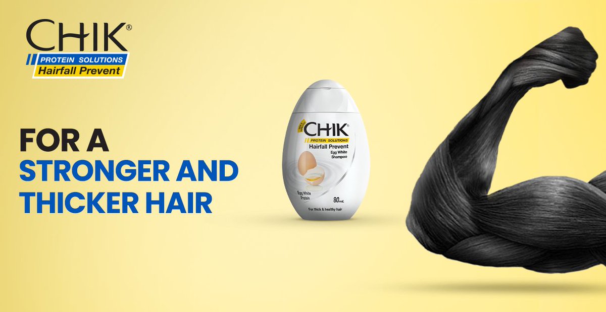 chikbyck's tweet image. The best protein formula to make your hair grow stronger and thicker.
Try our Chik egg white shampoo today!

#CHIKShampoo #BachchaBachchaJaantaHai #ProteinSolutions #HairCare #GlossyHair #HairfallPrevention #NaturalIngredients #HairCareProducts #HairCareSolutions