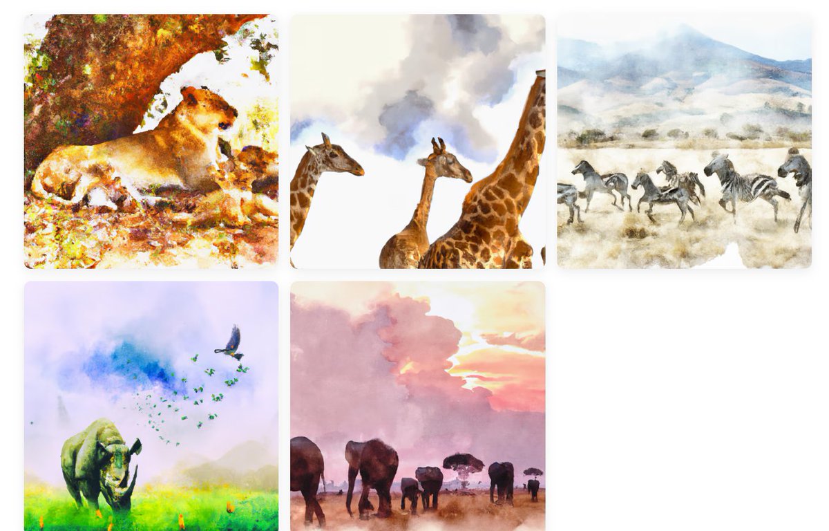 RoamingRare_NFT's tweet photo. Ephemeral Wilds: Painted African Wildlife Collection https://t.co/olaJSM3piM