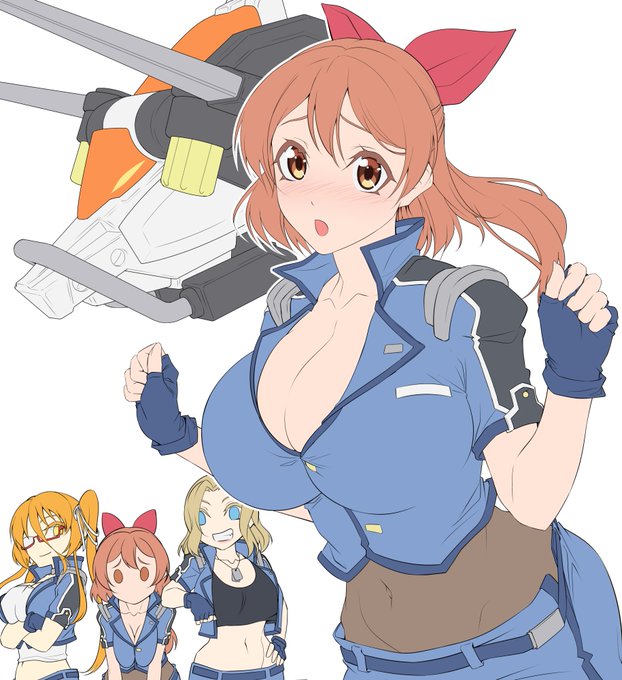 ちっちゃい?でかい?後輩キャラ案。 