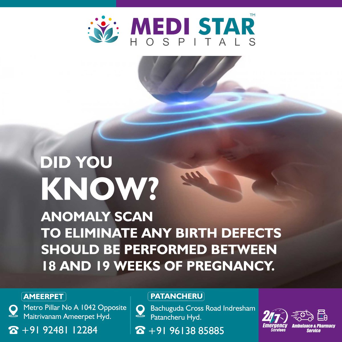 medi_hospitals's tweet image. The anomaly scan is used to check the developing fetus for any physical abnormalities or structural defects.

#UltraSoundScanning #fetus #anomalyscan  #pregnancy #pregnant #baby #newborn #maternity #pregnancylife #parentingtips #parenting #health #medical #Medistarhospital