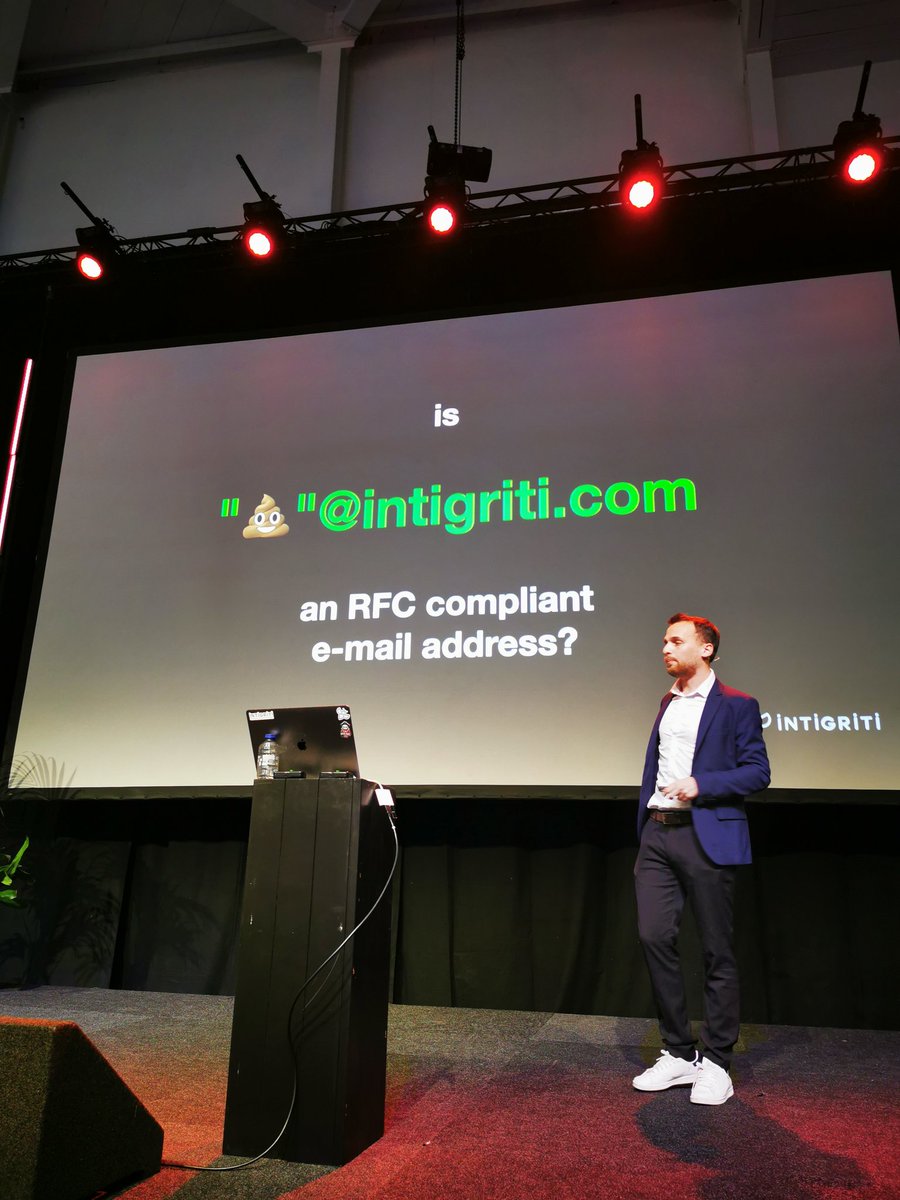 #cyberseceurope <a href="/intidc/">Inti De Ceukelaire</a> "Yes, you can use emoticons in your email, just use double quotes. This is RFC compliant"