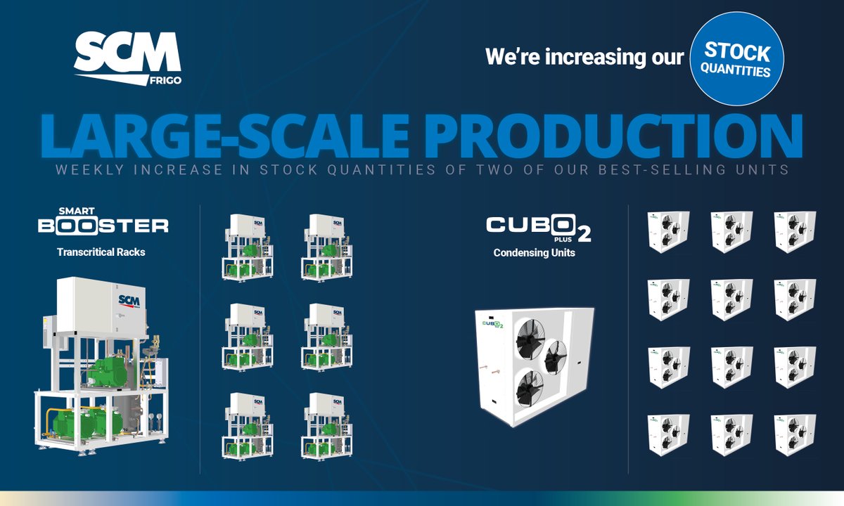 ↗ WE ARE INCREASING OUR STOCK QUANTITIES !
➡ Smart Booster: scmfrigo.com/cms/wp-content…
➡ Cubo2 PLUS: scmfrigo.com/cms/wp-content…
#scmfrigo #beijerref #instockunits #beapartofthechangewithus