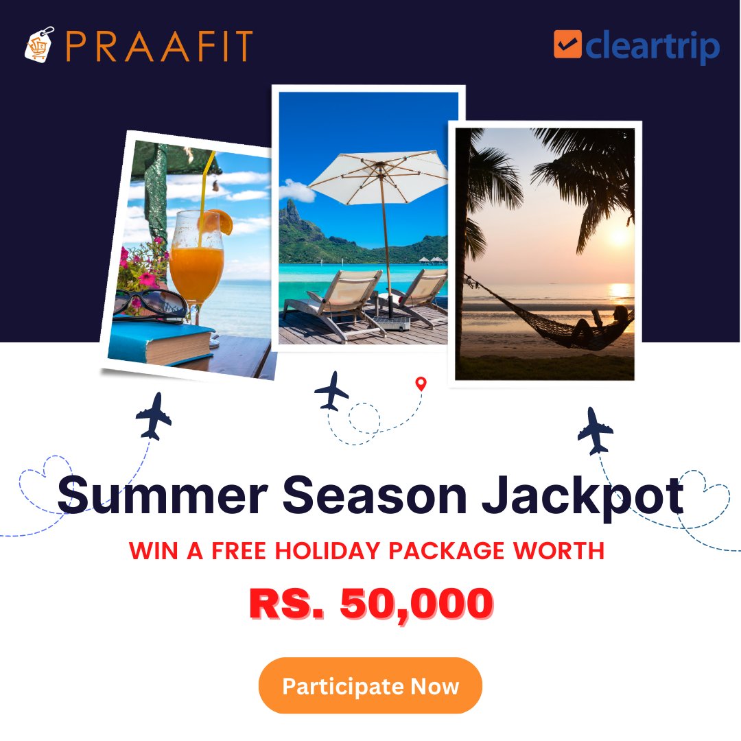 Praafit_'s tweet photo. Here's our latest Giveaway. Spin the Wheel now: https://t.co/5RmzP7xS7B

The more entries you have, the greater your chances of winning 🏆.

Don't miss out on this amazing opportunity to win a holiday worth Rs. 50000 🎉.

#Praafit #SpinToWin #TagYourFriends https://t.co/1Tt63W8wTQ
