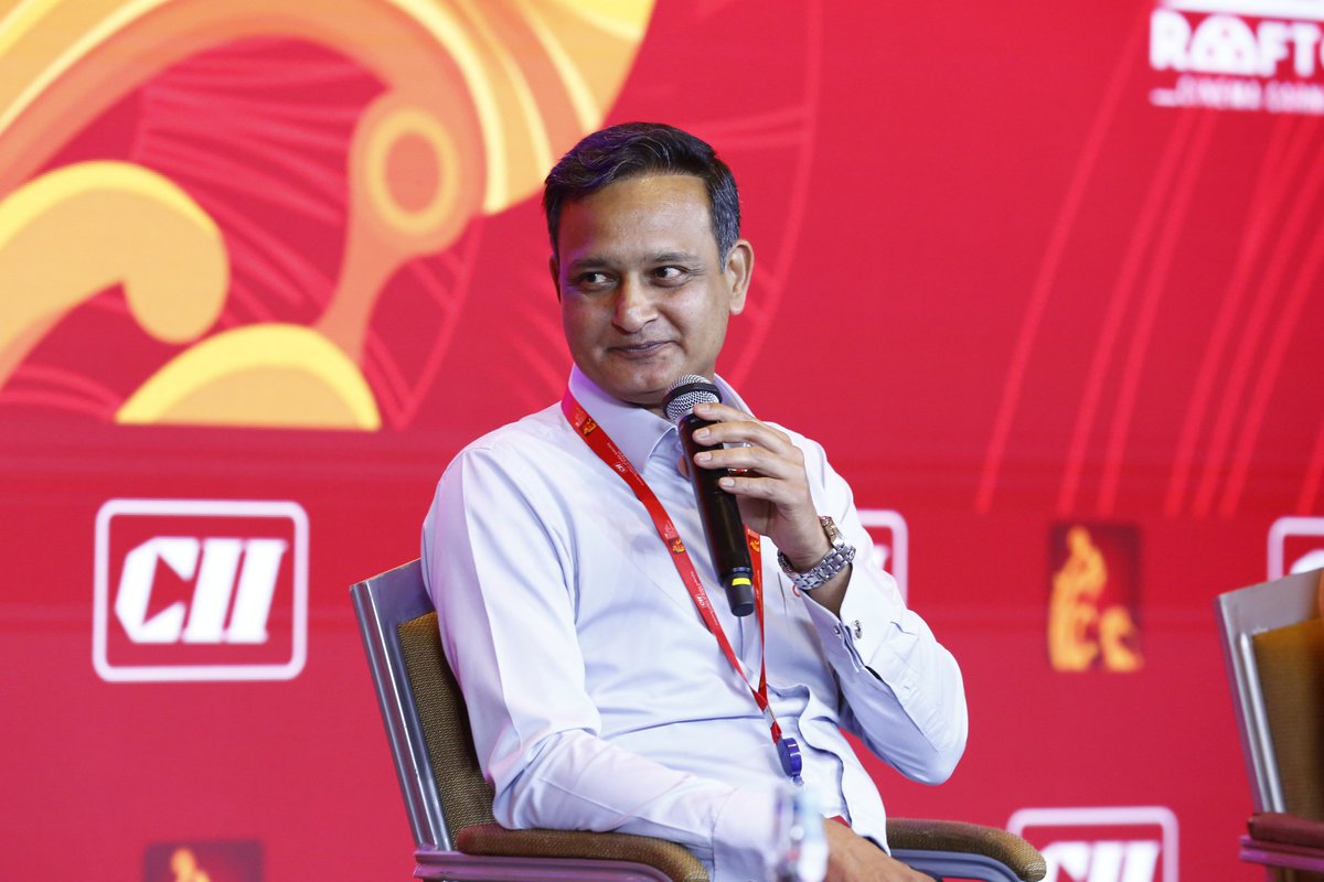 CII4SR's tweet photo. Mr Aditya Kashyap, Co-Founder &amp; Managing Director, @cinedubs_app  as he addressed the session on Taking Cinema Beyond Borders at CII Dakshin 2023 shared his experience on globalisation with a focus on language @akashy01 #CIIDakshin2023 #BeyondBorders https://t.co/NWWYOKJRGR