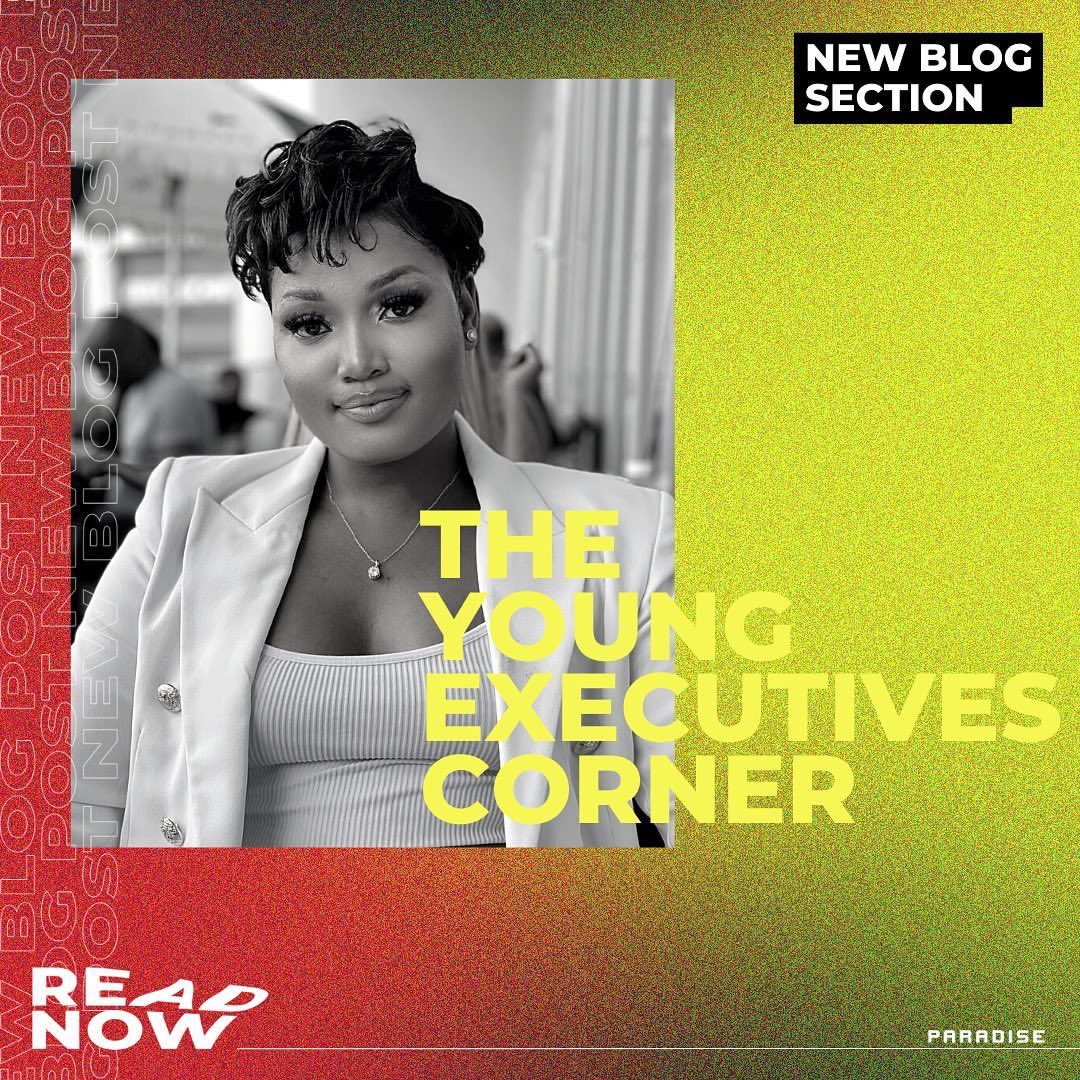 Young Executive Corner curated by <a href="/lavita_dj/">DJ La Vita Official</a> , <a href="/namakau_star/">namsthehuman</a> &amp; <a href="/SharonRamoshaba/">Sharon Ramoshaba</a> , the three talended apprentices from South Africa that joined the Berlin team as part of the Building Bridges Programme. ✨

Read more on the blog post: blog.paradise-worldwide.com/the-young-exec…