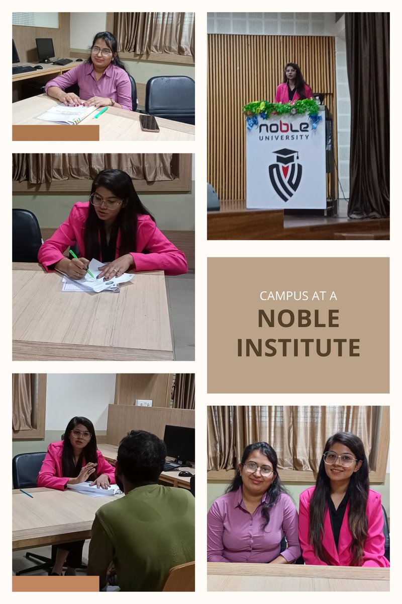 The Gracious invitation at Nobel University. ✨ It was truly an honor and a privilege to attend the event and interact with your distinguished faculty and exceptional students.💫
#MBA #campusplacement #academicexcellence #partnership #hiring  #multiicon #NobleUniversity #junagadh