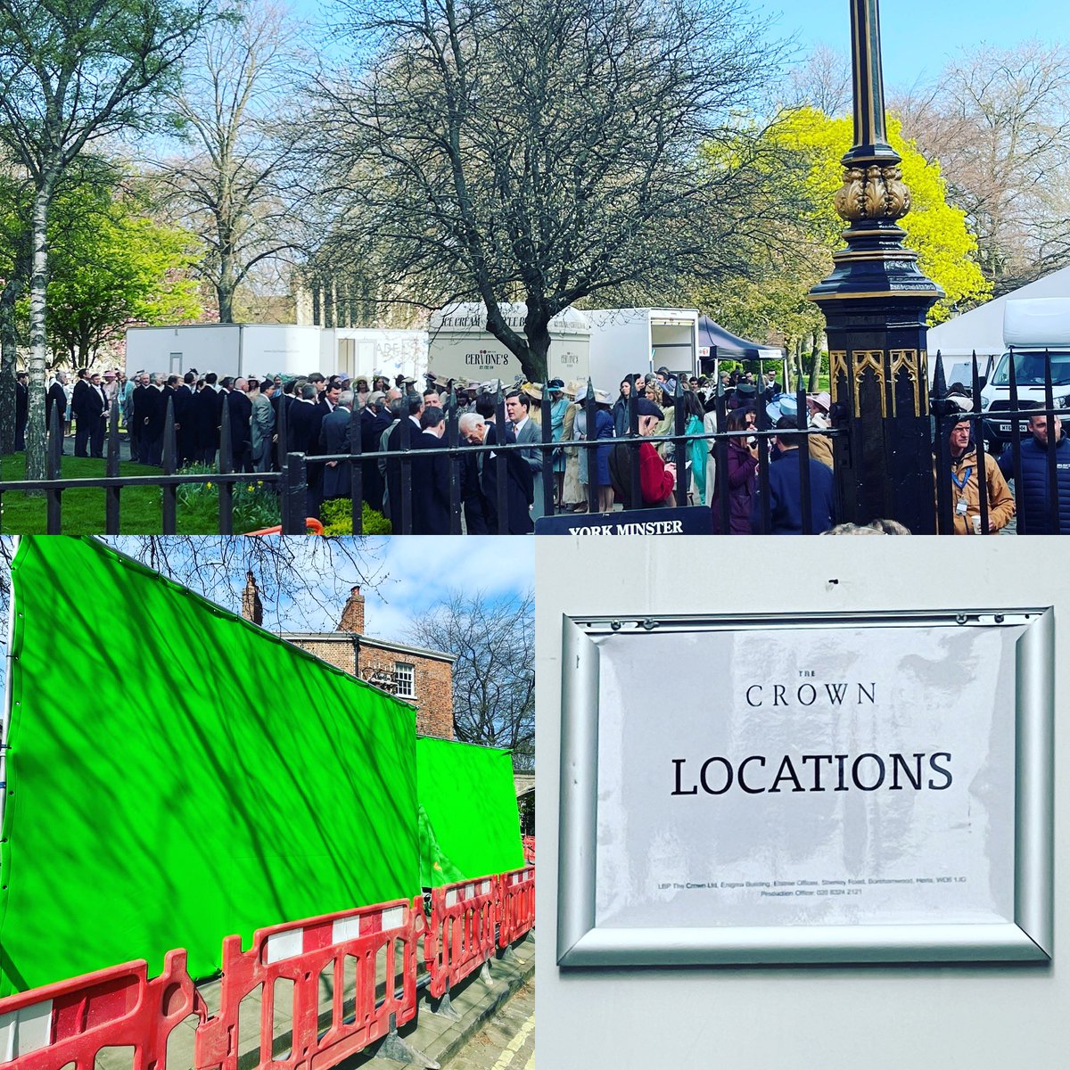 Big day at <a href="/York_Minster/">York Minster</a> filming for season 6 of <a href="/netflix/">Netflix</a> <a href="/TheCrownNetflix/">The Crown</a> !! #netflix #crown #york #tv #thecrown