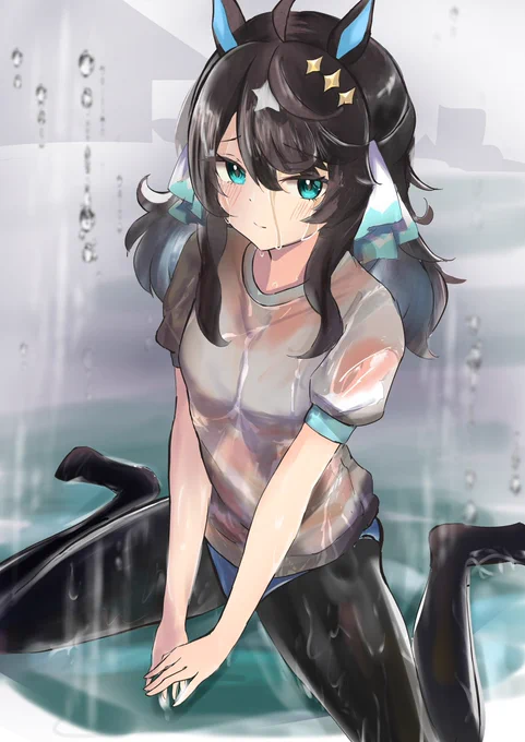 大雨の中でも頑張るそんな君が好き#ウマ娘 #デアリングタクト 