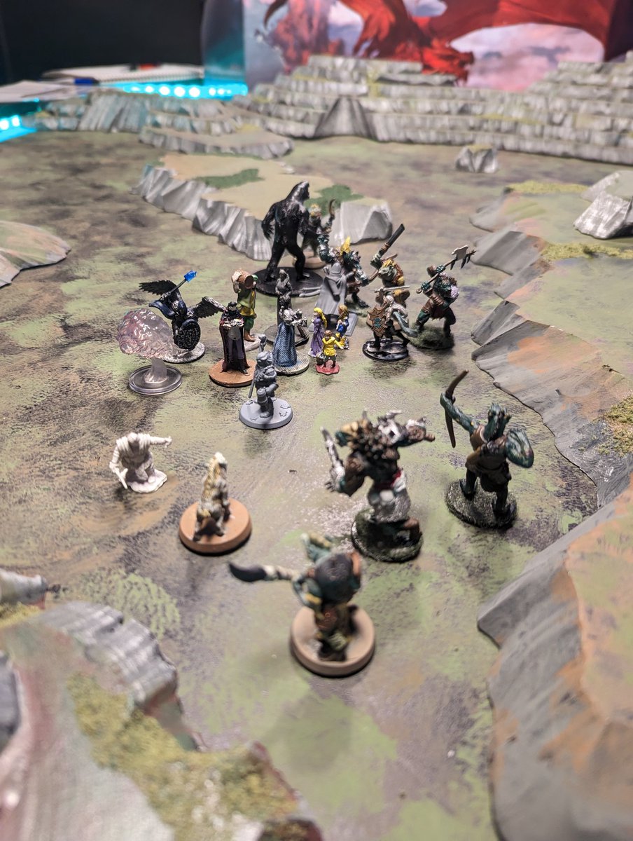 DungeonTeachers's tweet photo. New episode! Tom and Dan discuss the benefits and drawbacks of various levels of prep for a #DnD session from theater of the mind to terrain builds. @draftline @RixCapt @ovid9 @DungeonTeachers #dndpodcast #dnd5e #dndprep #dndterrain https://t.co/pmhw5qKzw1 https://t.co/EjbO5PhGkc