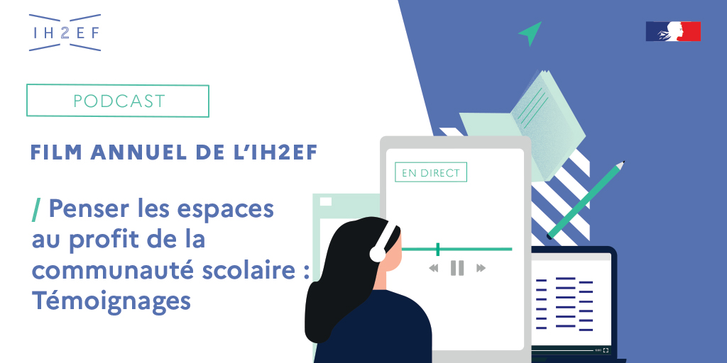 Eduscol's tweet photo. Comment l’architecture des établissements scolaires influence les pratiques et relations pédagogiques❓

Un podcast du Film annuel @Ih2ef à réécouter pour penser l'aménagement des espaces au profit de la communauté scolaire 🎧 https://t.co/uMwtFzkMtg https://t.co/oT23Ble9s7