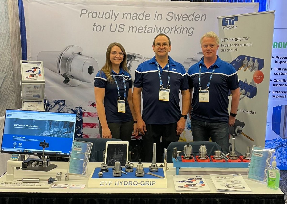 Second day of Precision Machining Technology Show (PMTS) starting soon! Meet our Team at Booth 7090 to discuss hydraulic toolholding and much more. Becca Werner Mark Werner Peter Friberg

#PMPA #pmts2023 #swissmachining #cnc #cncmachining #precisionmachining #engineering