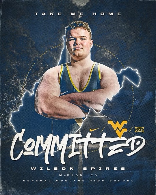 GM_Wrestling's tweet photo. Wilson Spires -----> WVU Wrestling 
Our guy Wil is taking his talents to West Virginia University to continue his education and wrestling career. Congrats Wilson, we are extremely proud of you! https://t.co/8tLTMGdnY5