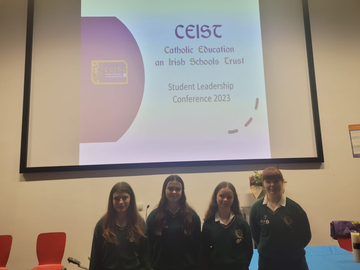PresWex's tweet photo. Our students who are our schools Ethos Ambassadors getting prepared at the @ceist1 #cslc2023
Thank you to Mr Grannell & Ms Dooley who are also giving workshops
Conference theme this year
",Making a difference' https://t.co/prpUvzZ76B