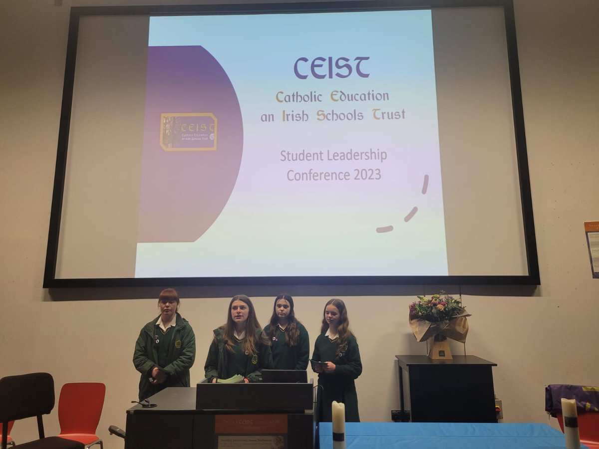 PresWex's tweet photo. Our students who are our schools Ethos Ambassadors getting prepared at the @ceist1 #cslc2023
Thank you to Mr Grannell & Ms Dooley who are also giving workshops
Conference theme this year
",Making a difference' https://t.co/prpUvzZ76B