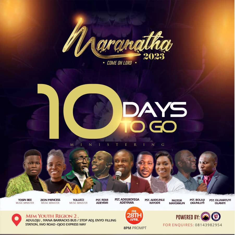 Still on countdown #maranatha2023