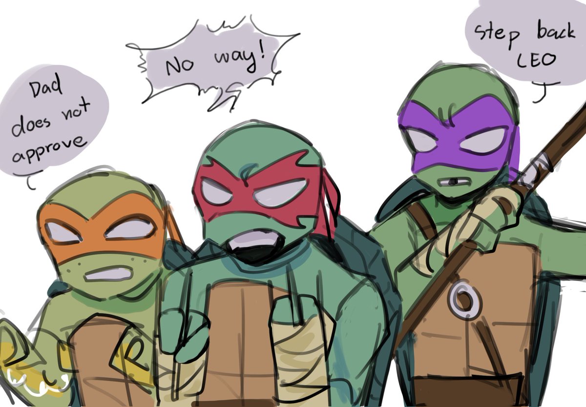 tangl3miracle's tweet photo. ( #tmnt2012 #leosagi ) protect big sis from bad guy https://t.co/CRFqbcQ98Q