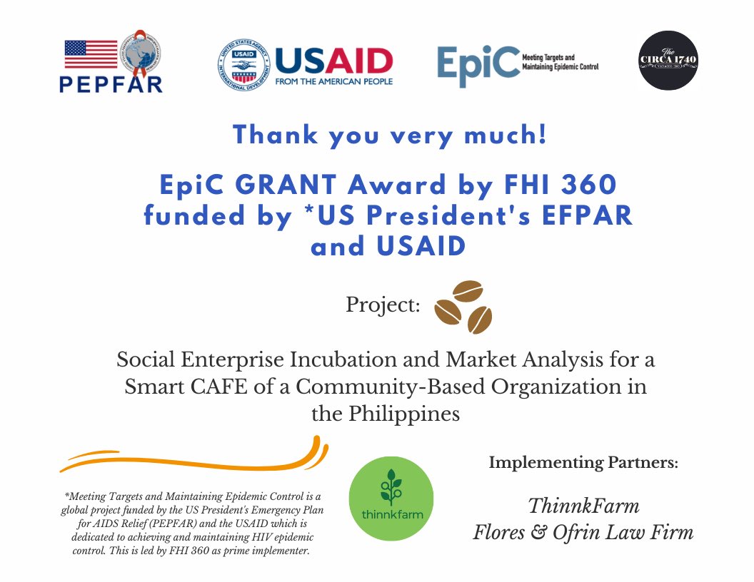 Ariestelo Asilo (@nutritelo) on Twitter photo 🇺🇸🇵🇠We’ve been experiencing a roller coaster ride in our business journey and this came in time! God moves in mysterious ways! Thank you US President EPFAR program, USAID and EpiC as well as to FHI 360! #EpiC #SmartCAFE #Nutripreneurship #Coffee <a href="/usaid_manila/">USAID Philippines</a> <a href="/USEmbassyPH/">U.S. Embassy in the Philippines</a> 🇺🇸🇵🇠We’ve been experiencing a roller coaster ride in our business journey and this came in time! God moves in mysterious ways! Thank you US President EPFAR program, USAID and EpiC as well as to FHI 360! #EpiC #SmartCAFE #Nutripreneurship #Coffee <a href="/usaid_manila/">USAID Philippines</a> <a href="/USEmbassyPH/">U.S. Embassy in the Philippines</a>