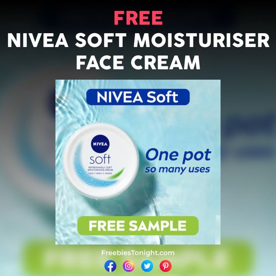 FreebiesTonight's tweet photo. Free Nivea Soft Moisturizer Face Cream Sample
Get This Offer by Clicking The Link : https://t.co/S1LD9p0nJI
#moisturizer #NiveaAcneRepairALEXA #niveasoft #facecream #facemoisturizer #beautyproduct #skincare #faical https://t.co/tFuNka32Hs