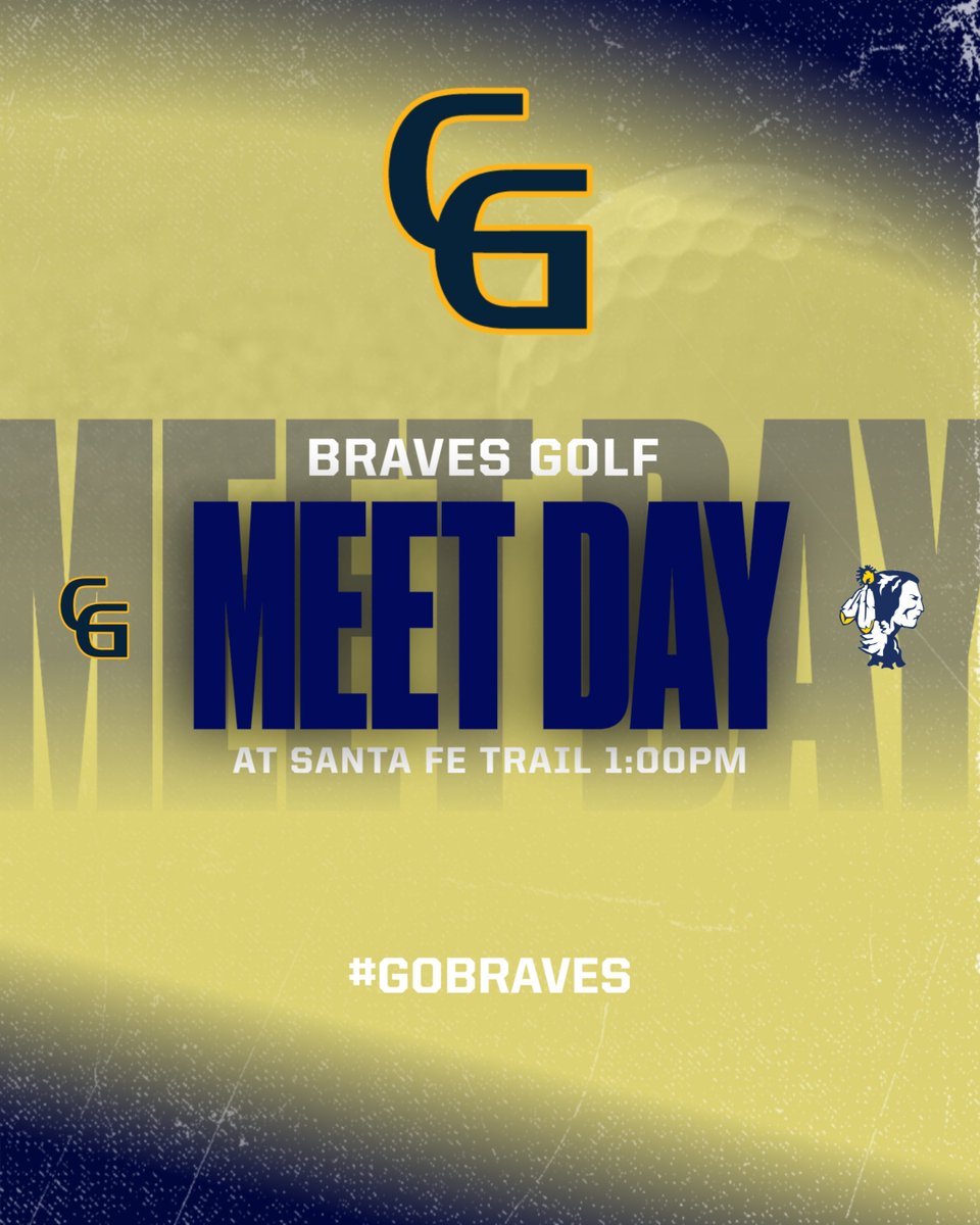 Good luck to the Braves Golf Team as they compete in the Santa Fe Trail Invitational today.  GO BRAVES!