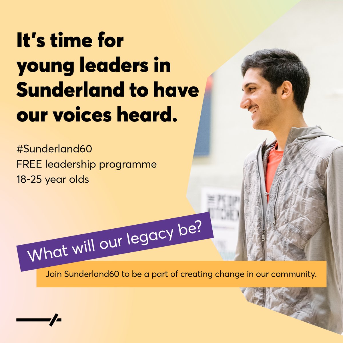 UoS_Digital_Inc's tweet photo. Don’t forget to apply for the @commonpurpose Sunderland Legacy Programme if you are aged between 18 and 25 and interested in shaping the future of Sunderland! 

To apply, visit: https://t.co/O6nPISgAZA

#SunderlandLegacy  #YouthOpportunities #Leadership #Youth https://t.co/0nmFU5jBcF