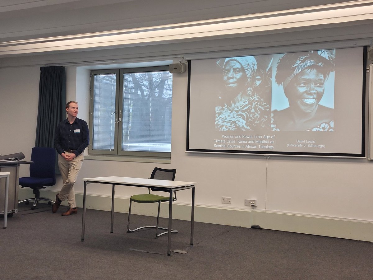 now listening to <a href="/CSWCEdinburgh/">World Christianity</a> student <a href="/davidmmlewis/">David Lewis</a> on African women theologians Kuma and Maathai and who gets to be called a theologian. #SST2023