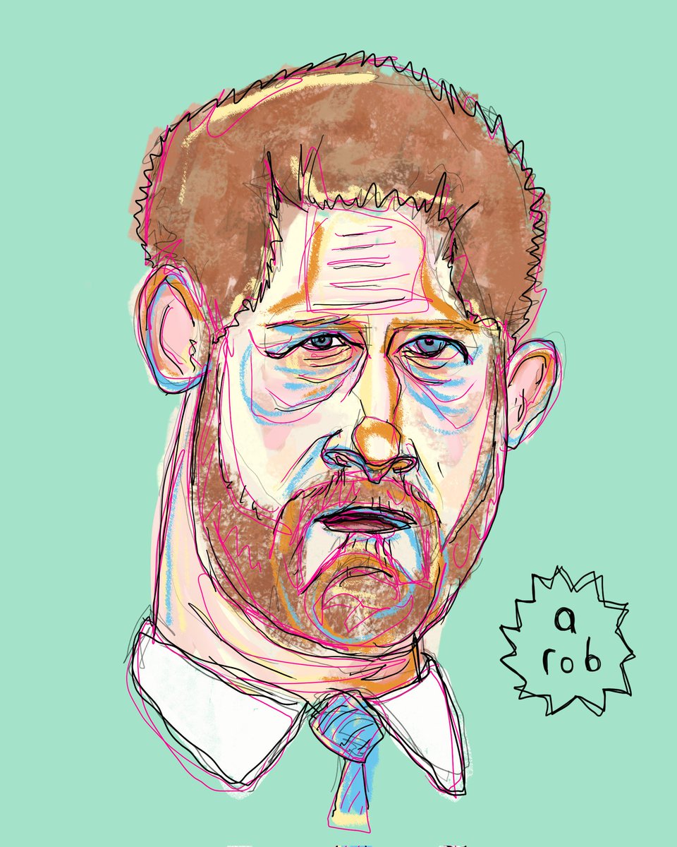 robisreallygood's tweet image. Oh look! It's everyone's favourite eloper Prince Harry! love rob ❤️   

#art #harryandmeghan #royalfamily #meghanmarkle #princeharry #lowbrow #lowbrowart #popsurrealism #digitalart #illustration #naiveart #celebrityportrait
