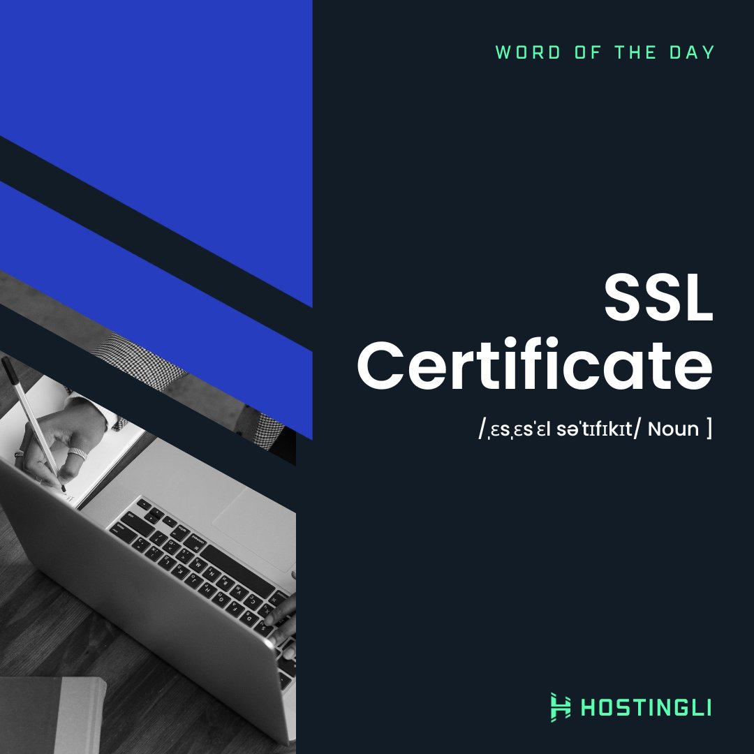 HostingliReal's tweet photo. Protect   your sensitive information with SSL certificates - the locks for your website! Trustworthy and reliable - SSL certificates are a must-have for any website.

#wordoftheday #sslcertificate https://t.co/YVPw5nbmde