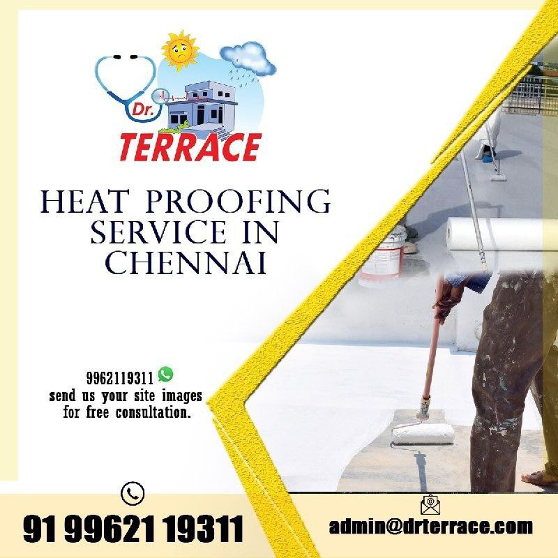 Don't let the summer heat get you down! Keep your building cool with heat-proofing installation from Dr. Terrace Waterproofing Services. Our expert team offers top-notch services using high-quality materials
#heatproofing #Chennai #DrTerraceWaterproofingServices