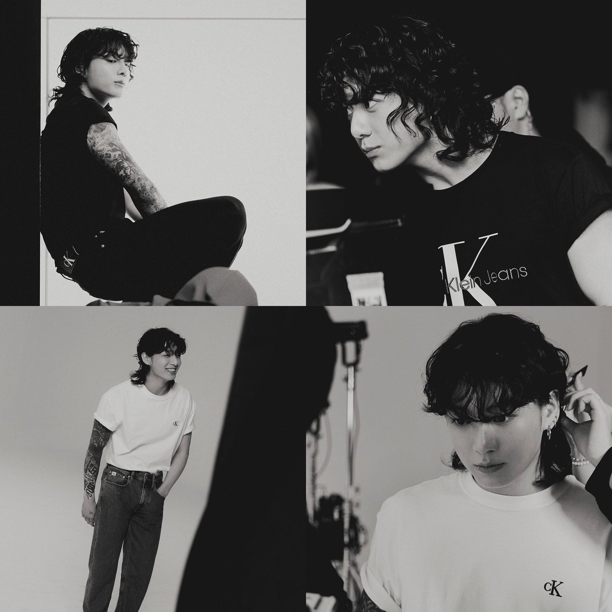 GODBTS04's tweet photo. Long hair and sexy 정구기🐰

#JUNGKOOKxCALVINKLEIN 
#JUNGKOOK
@BTS_twt https://t.co/e8tkkO4EH1