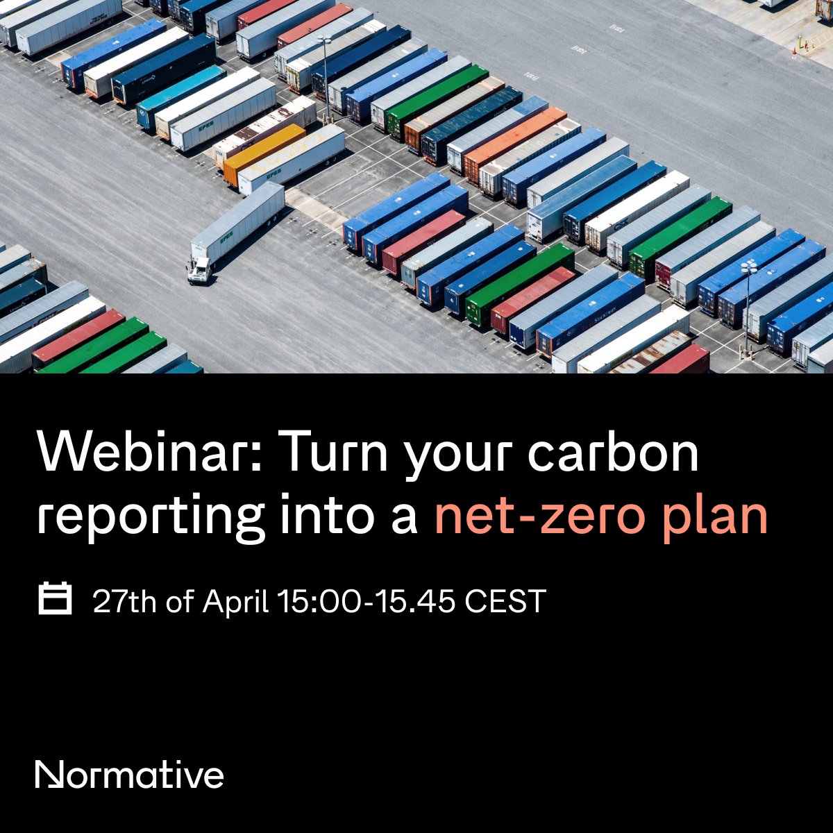 [Webinar] Turn your carbon reporting into a net-zero plan.

Join us on April 27th, to learn how to create a #netzero plan using #carbon calculations.

Register here 👉 bit.ly/3ZMNQfC