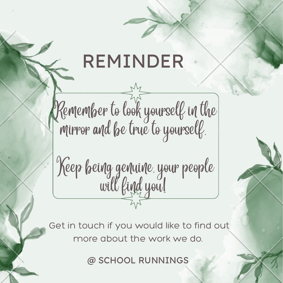SchoolRunnings_'s tweet photo. • Ethos •

Never underestimate the importance of working in a school that has an ethos, vision and values that you believe in. 

Honesty and integrity count for so much in education, but at times can be difficult to find. 

Be true to yourself and your moral code. 

💚 https://t.co/Z38VySaz99