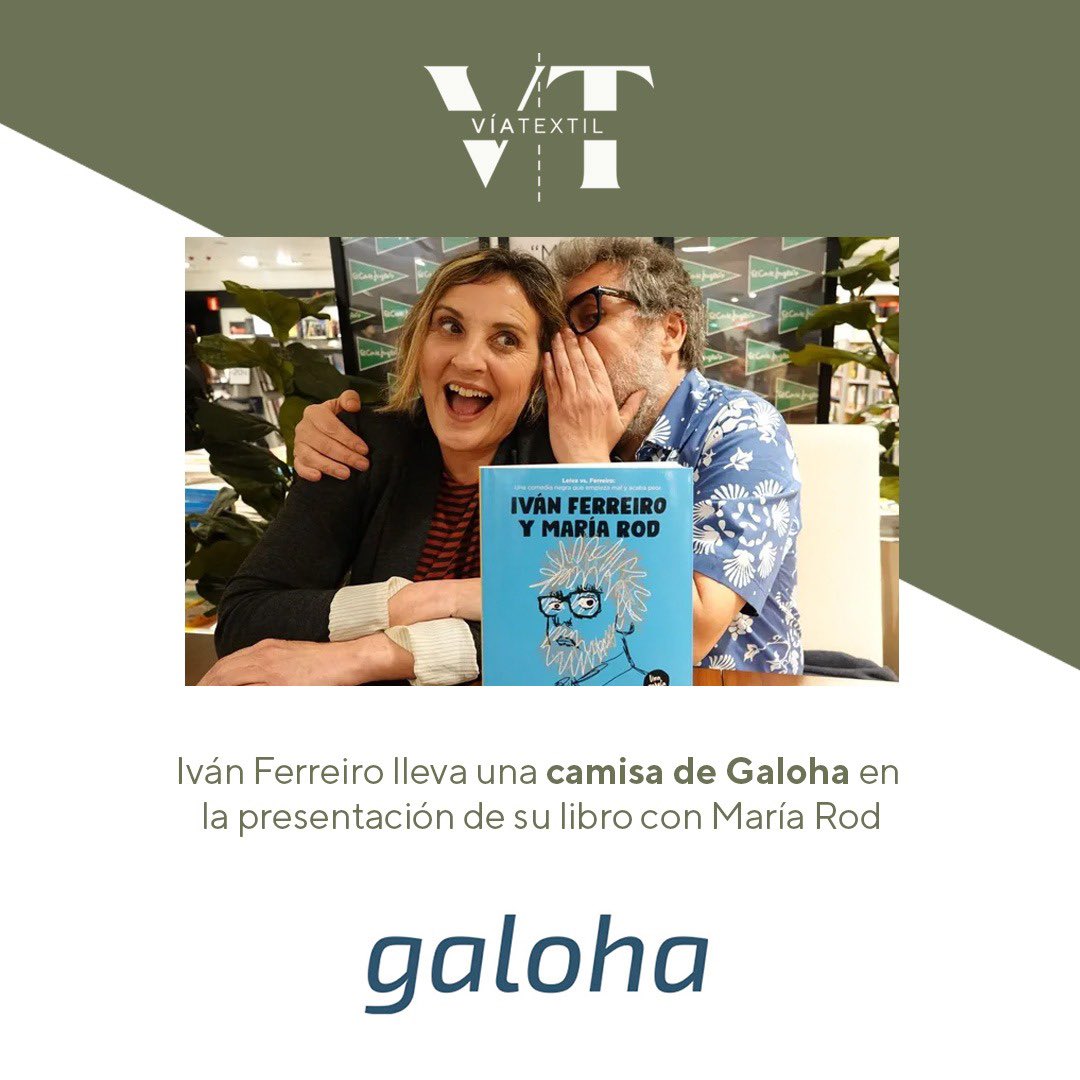 La semana pasada el conocido cantante #gallego @ivanferreiro 🎤presentaba su nuevo libro con el que comparte autoría con su prima María Rod. 📚

En la presentación, el cantante llevaba un #outfit 👕 #madeingalicia con una de las camisas de @galohabrand 💙🤍