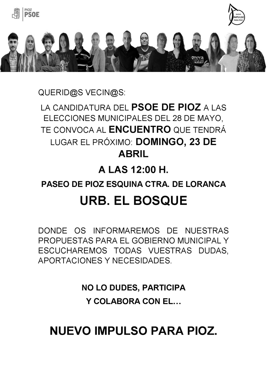 PsoePioz's tweet photo. Ven y cuéntanos tus dudas! #pioz #psoe #urbanizacionelbosque #socialistaspioz #psoepioz https://t.co/lqRexRGEb0