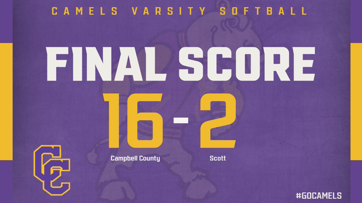 Lady Camels varsity  team defeats district rival Scott 16-2. Paige Stewart was the winning pitcher striking out 4.  Hitting leaders: Emily Nadeau 3-3 and Josie Feebeck, Hope Hamilton, and Jayci Kremer all had 2 hits each. Paige Stewart and Jayci Kremer with 3 RBI each. #GOCAMELS
