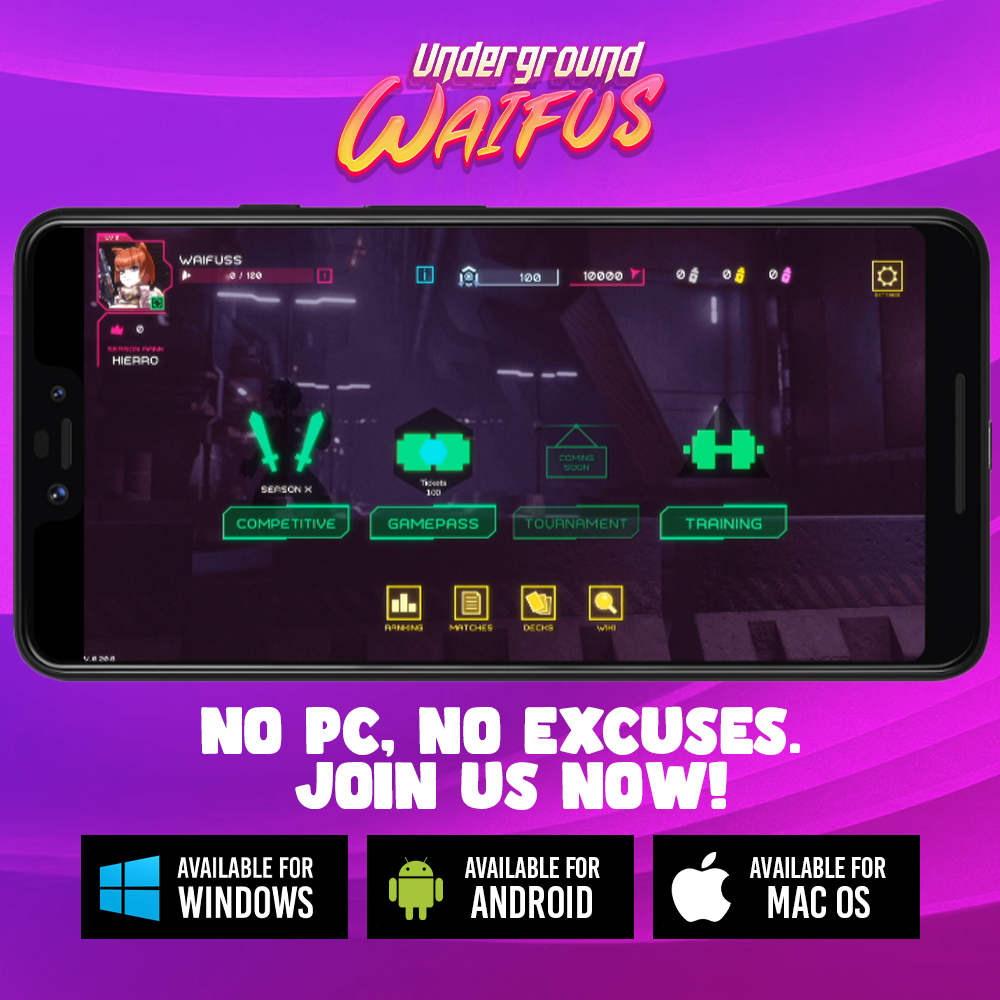 UnderWaifusTCG's tweet photo. ๐
Get ready to play #UndergroundWaifus on Android! ๐ฎ๐ค Join the adventure and experience a smooth gameplay now!
๐ Don't worry, iOS users - it's coming your way soon! ๐
Stay tuned! ๐
#Gaming #AndroidGames #iOScomingsoon #TCG #NFTCommmunity $GQ https://t.co/XFzD6plB2a