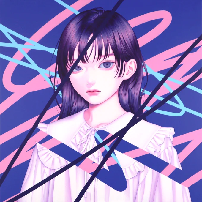 キャンバスにアクリル #アナログ絵 