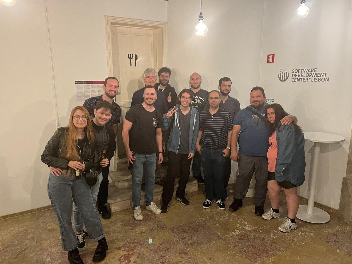 Foto do Meet <a href="/devPTorg/">devPT</a> #5
Muito bacana juntar o pessoal dev de Portugal mensalmente 😄
