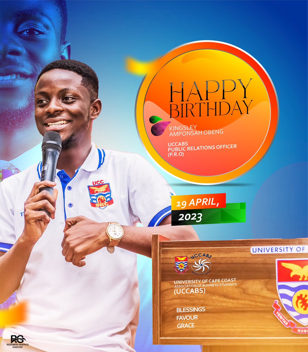 uccabs_official's tweet photo. Your commitment and devotion for this Association is something we can not look over . Today, we celebrate you our able and hardworking PRO.

Happy Birthday. 🎊🥰🥳 @king_amponsah https://t.co/ucznz13RoV