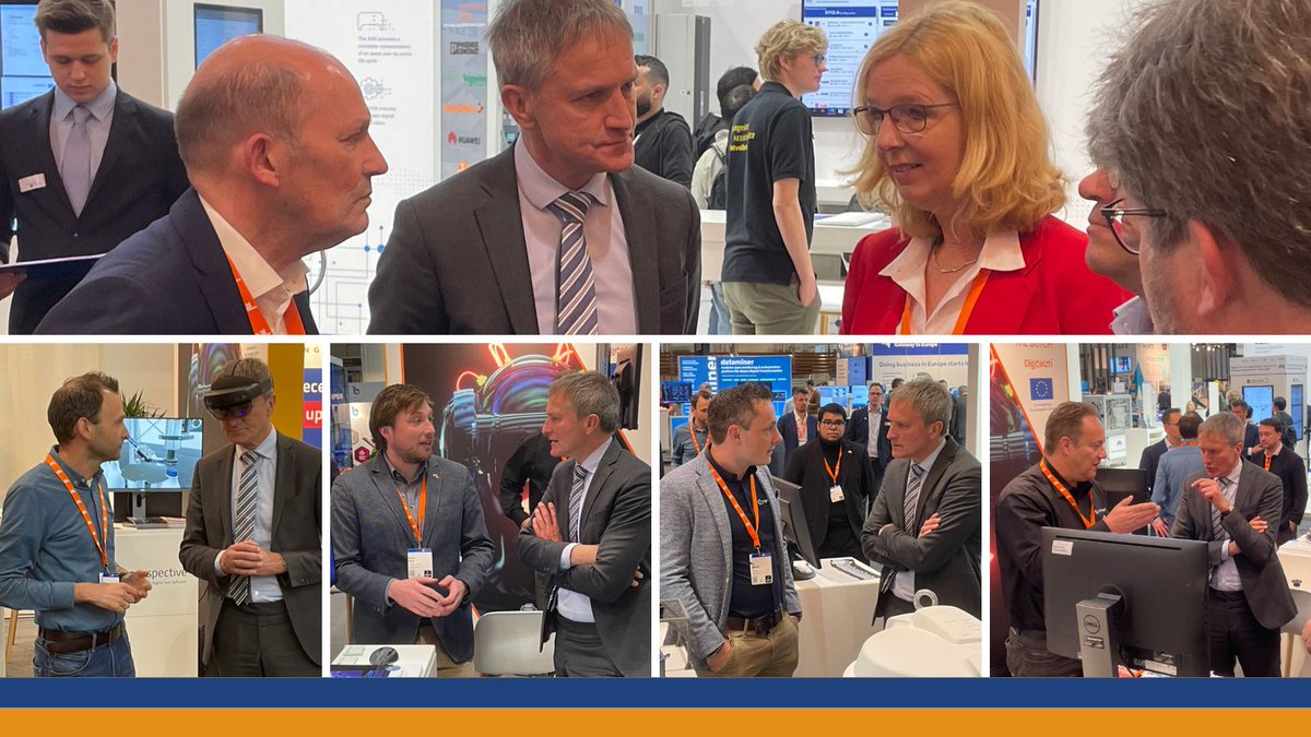 Der 3. Tag der Hannover Messe steht aus niederländischer Sicht im Zeichen der Regionen. Sandor Gaastra, Staatssekretär des niederländischen Wirtschaftsministeriums besucht einzelne Unternehmen aus unterschiedlichen Provinzen. #HM23