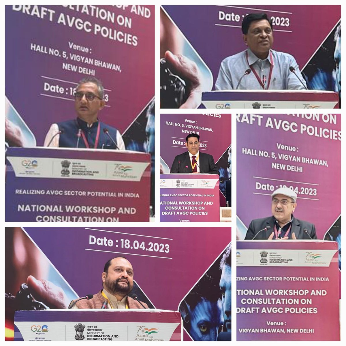 MSDESkillIndia's tweet photo. National Workshop on Draft #AVGCPolicy saw officials, industry experts & academic institution representatives discuss integrating AVGC into #SkillDevelopment programs in educational institutions & creating a skilled workforce of trainers & master trainers to meet global demands. https://t.co/0GHw0G9Yjv