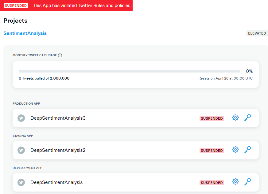 bleblux's tweet photo. @TwitterAPI  @TwitterEspana  what happened with my API aplicattions ?

They where working without problems from past 29th March :-( https://t.co/BZbXP7Qrav