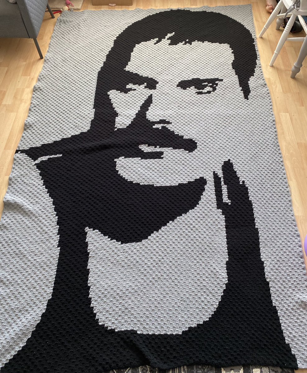 The king 👑 special thanks to Ellie from <a href="/Hobbycraft/">Hobbycraft</a> #Ipswich for coming to the rescue when the yarn runs out 
#Queen #FreddieMercury 
#crochet 
#handmade