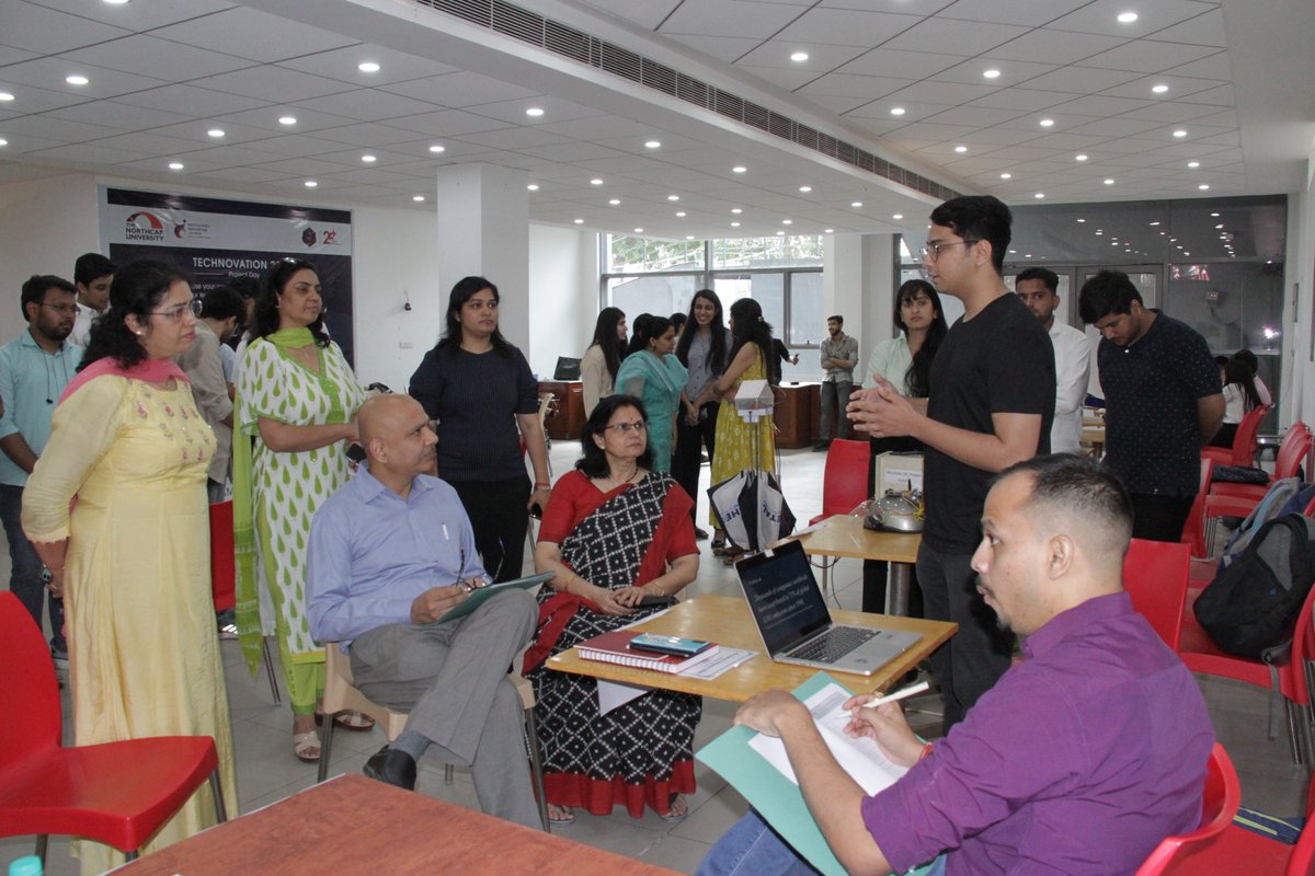 NorthCap_Univ's tweet photo. Putting theory into practice, amalgamating all learnings into one stellar project that can potentially change the shape of tomorrow; Technovation 2023 - Project Day was a momentous one for students of NCU.
#Technovation #Innovation #Creativity #NorthCap #NCU #GurgaonCollege https://t.co/gpMOuj6z92