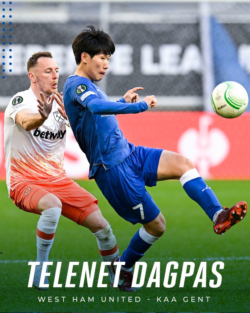 Dankzij Telenet ontvangen al onze abonnees en members een dagpas om de wedstrijd gratis te bekijken op Play Sports 1. 📺 Check morgen je mailbox voor meer info!  📩 #UECL #WHUGNT