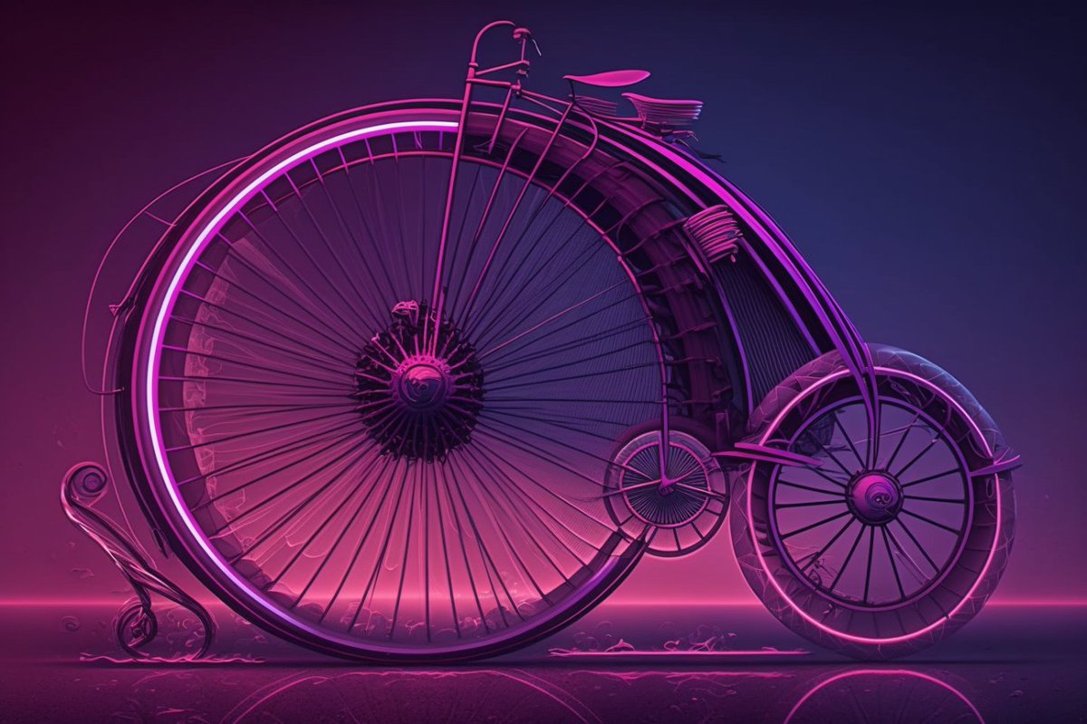 GrahamTheDev's tweet photo. Day 96 of #365DaysOfAI
Today's topic: Bicycle (#BicycleDay)
---
Title: "A Pretty Penny"
It caused quite a stir when it was unveiled, but the Raleigh Penny has now become popular among the masses.
Next week is the first ever "pass the penny" event on Rigaris Prime, where teams compete in a 1000 mile relay race. Tickets are available now.
---
Your Turn!
Use any AI art generation software / techniques you want, in any style you want!
Just be sure to include the hashtag #365DaysOfAI
---
@BunsOfAluminum
@slavinarium
@simeydotme
@deleteman123
@zeng_wt
@HBCoop_
@loftwah
@DailyDevTips1
@v1rtualmed1anet
@Inside_byheart
@shikoba_86
@NicoCstroV
@viktoriacheng15
@jasmineola8
@navdiya_nikunj
@dominicfrei
@R_Bodaban
@CognitioVoyage
@robmoraisjr
* If you Do (or don't) want tagging in future just drop me a DM