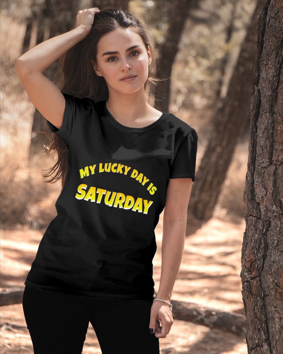 Quotes_Karts's tweet photo. My lucky day is Saturday Ladies T-Shirt | Quotes karts | Quotes_karts | Quoteskarts 
#onlineshopping #clothingstores #shop #shoppings #outfits #shoppingday #today #faishon #quotes_karts_brand #quotes_karts #brand #outfitinspiration #outfitideas #ladiesteeshirts #lucky https://t.co/gBpB9tzgOA