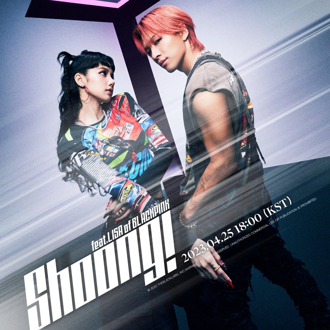 chartdata's tweet image. #Taeyang and #LISA of @BLACKPINK&apos;s new single &quot;Shoong!&quot; will be released next Tuesday, April 25.