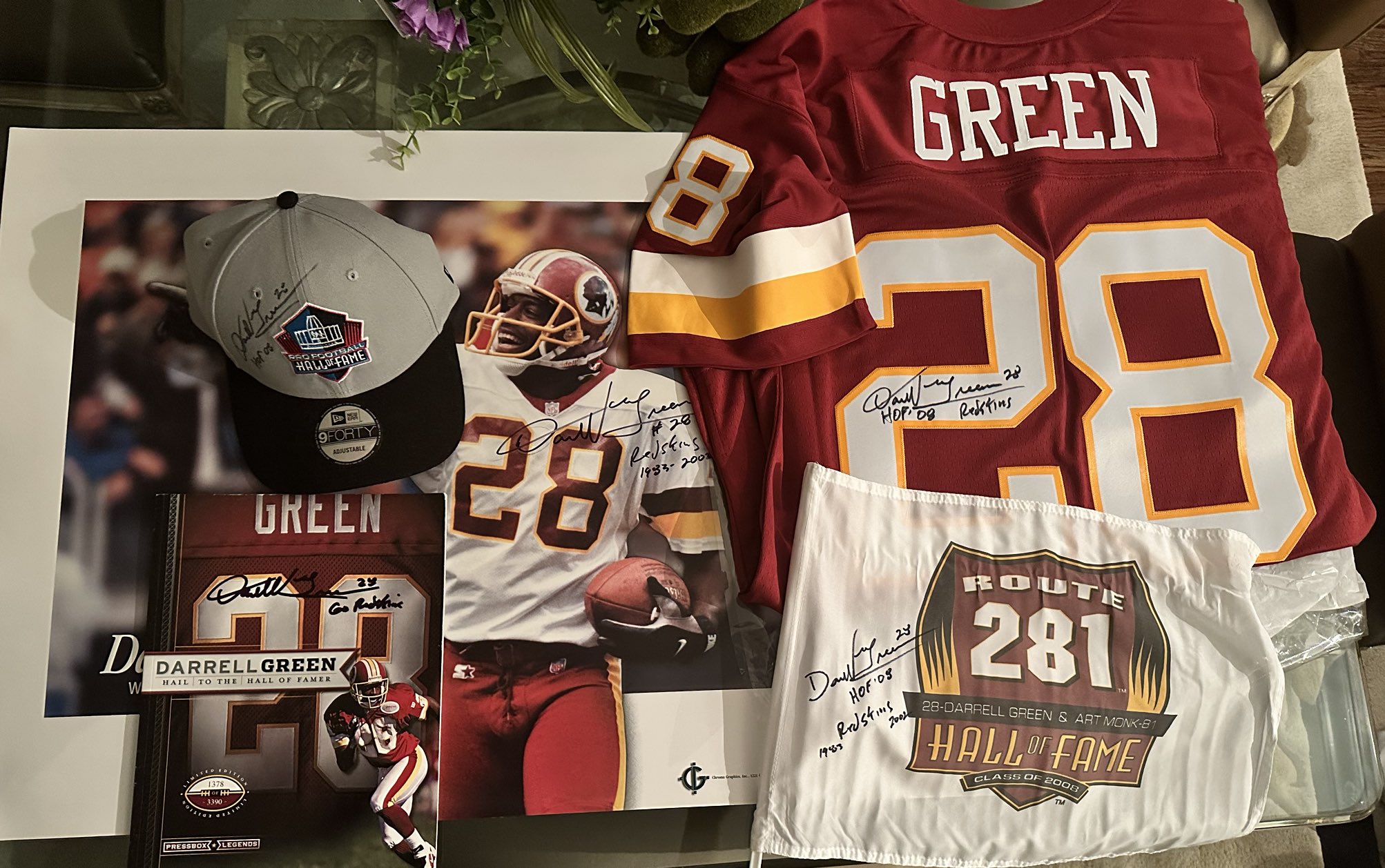 Green redskins best sale jersey