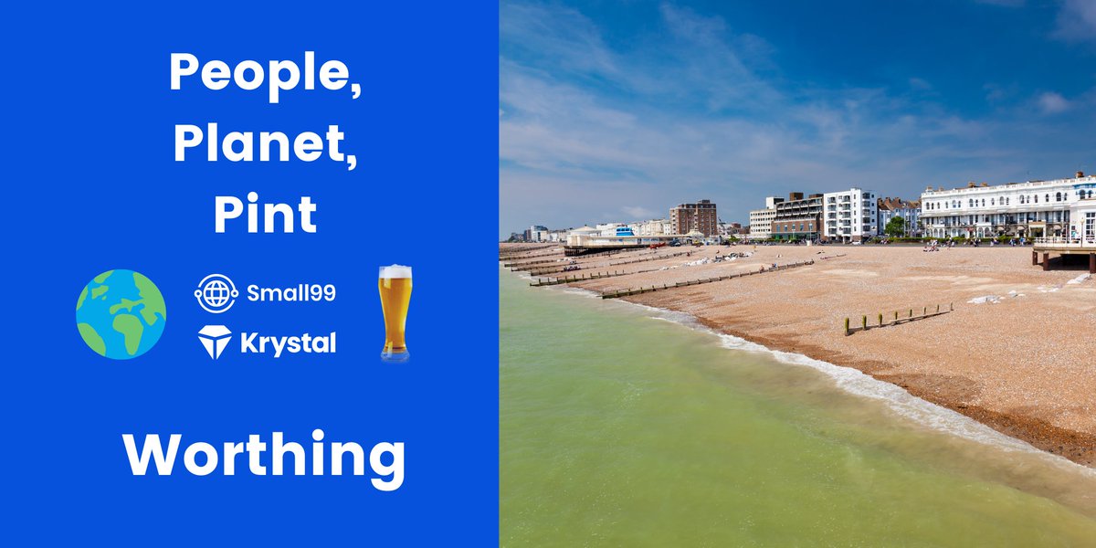 🌱 Calling anyone interested in sustainability in West Sussex...

#PeoplePlanetPint is coming to #Worthing! 

🗓 Thursday 20th April, 6pm
📍 New Amsterdam, Worthing

No pitches, no workshops, just informal chats over a drink. 

Register free: eventbrite.com/e/worthing-peo…