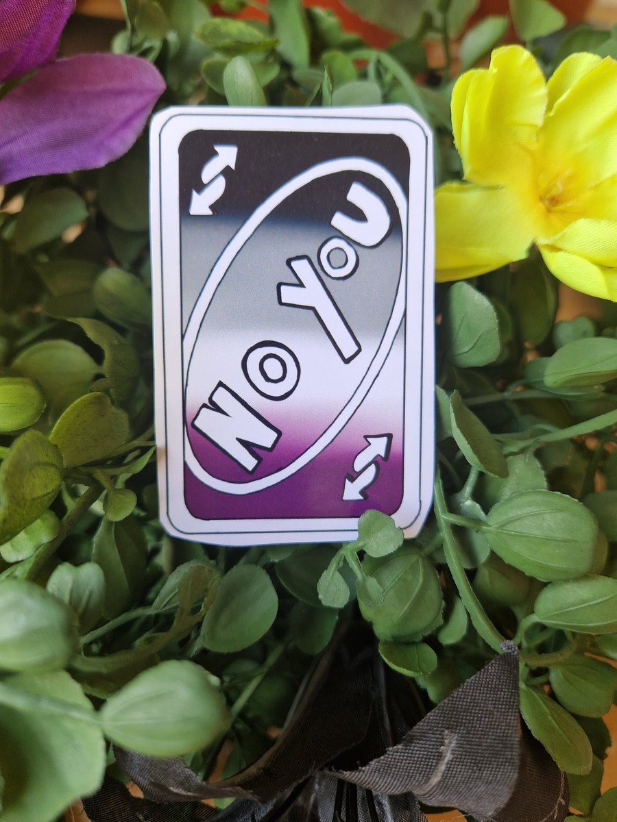 Ghostly___Void's tweet photo. My No You Ace sticker is now on my ESTY! 

#ace #pride #lgbtcommunity #lgbtpride #lgbtsticker #acestickers #smallbusiness  #smallartist #digital #digitalart #art #etsyshop #etsy #uno #cards #unopride🏳️‍🌈 https://t.co/ZbqrSv3cMD